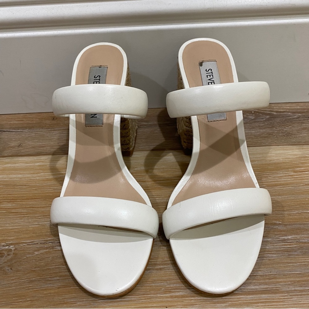 Steve Madden Marcella Heel White Sz 6